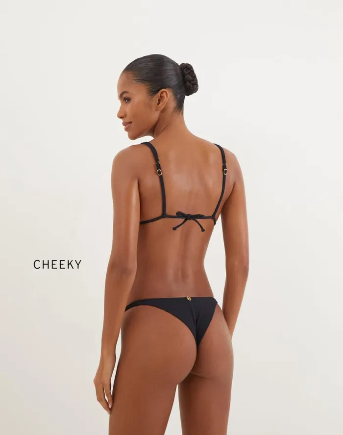 Tops Women ViX Paula Hermanny Firenze Callie Parallel Tri Top 8211 Black