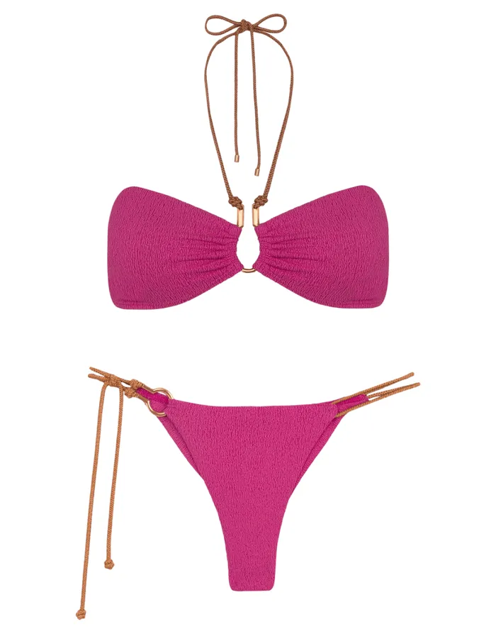 Tops Women ViX Paula Hermanny Firenze Diane Bandeau Top 8211 Orchid