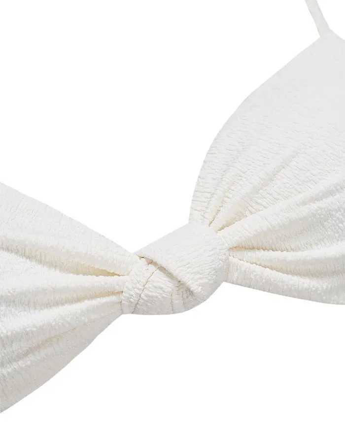 Tops Women ViX Paula Hermanny Firenze Erin Knot Top 8211 White