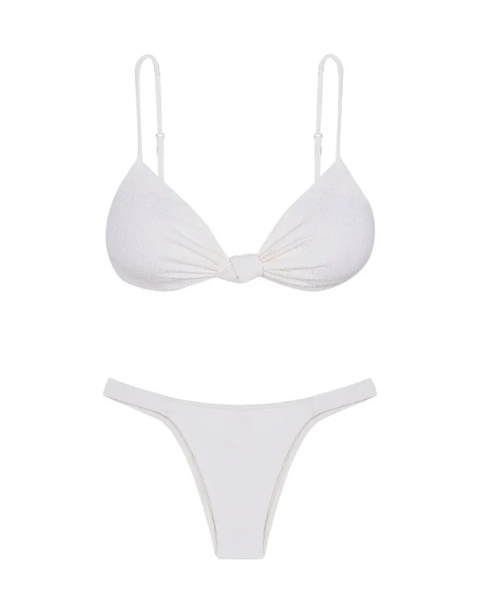 Tops Women ViX Paula Hermanny Firenze Erin Knot Top 8211 White