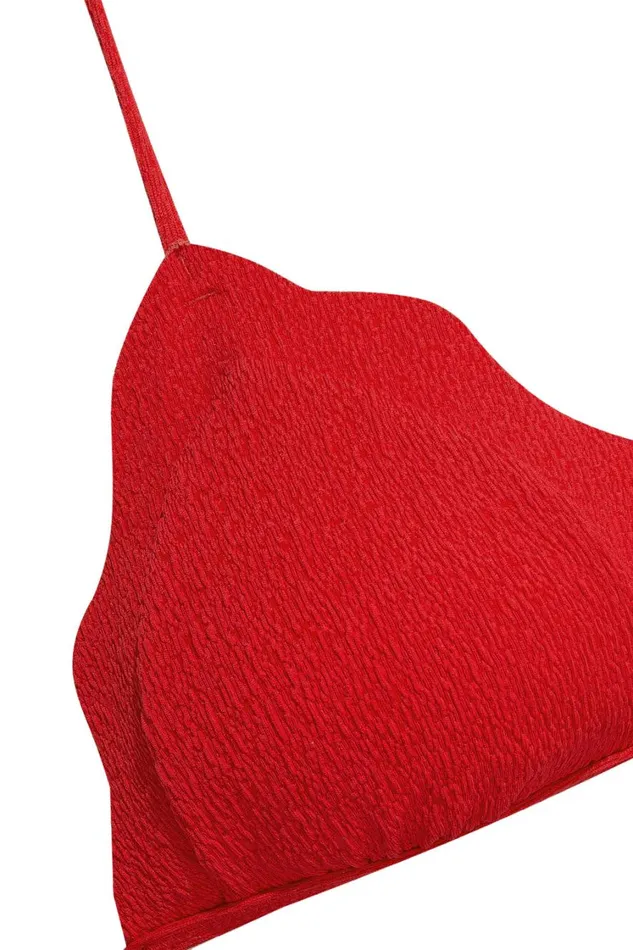Tops Women ViX Paula Hermanny Firenze Lou Parallel Tri Top 8211 Red Pepper