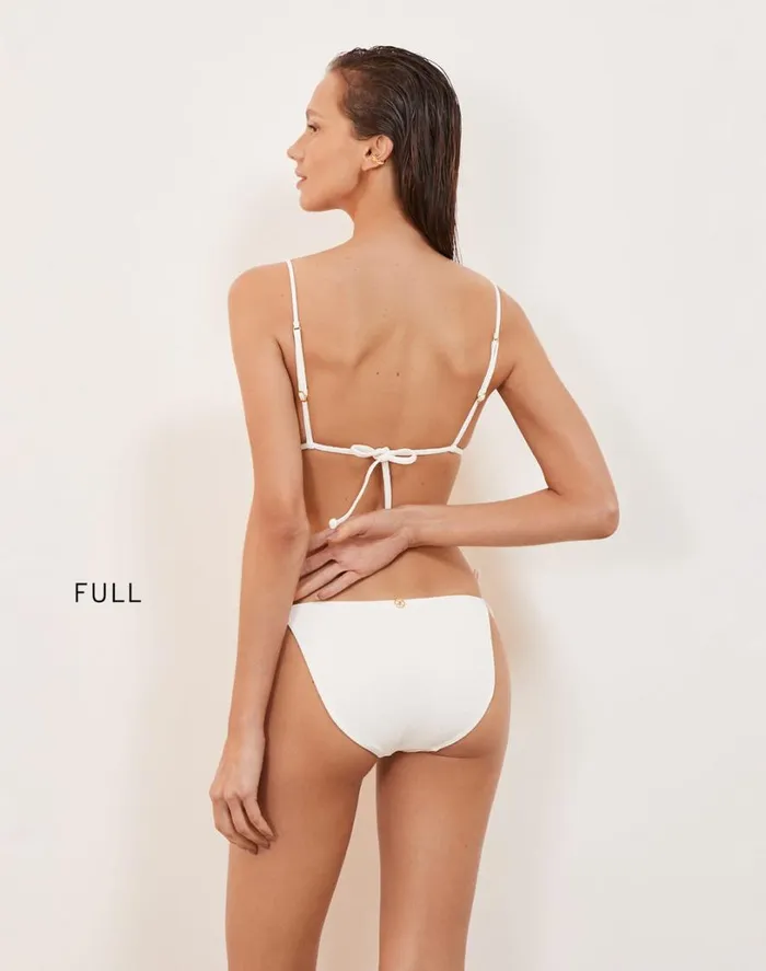 Tops Women ViX Paula Hermanny Firenze Lou Parallel Tri Top 8211 White