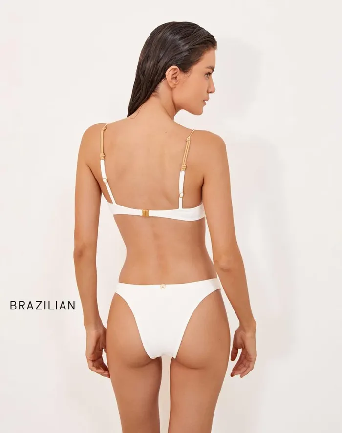 Tops Women ViX Paula Hermanny Firenze Mandy Amelia Top 8211 White