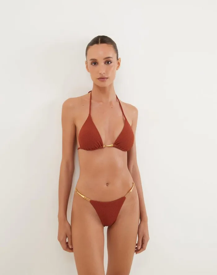 Tops Women ViX Paula Hermanny Firenze Mandy Tri Top 8211 Redwood