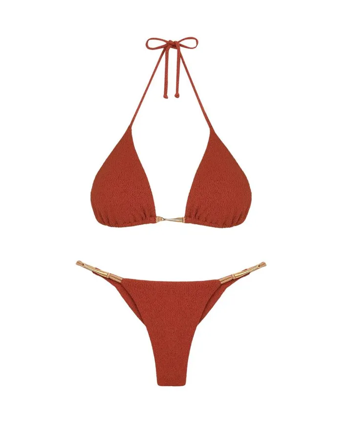 Tops Women ViX Paula Hermanny Firenze Mandy Tri Top 8211 Redwood
