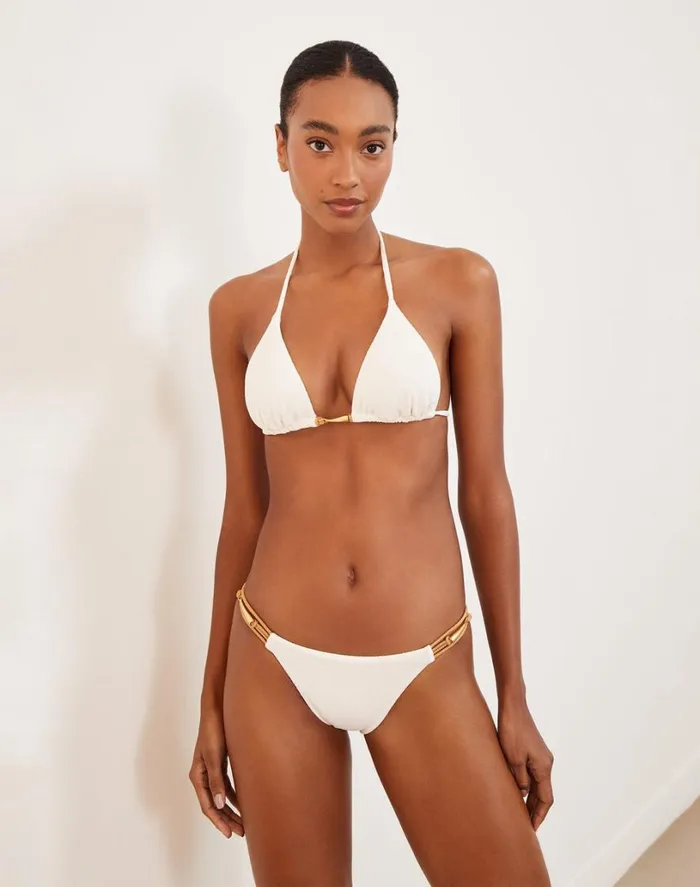 Tops Women ViX Paula Hermanny Firenze Mandy Tri Top 8211 White