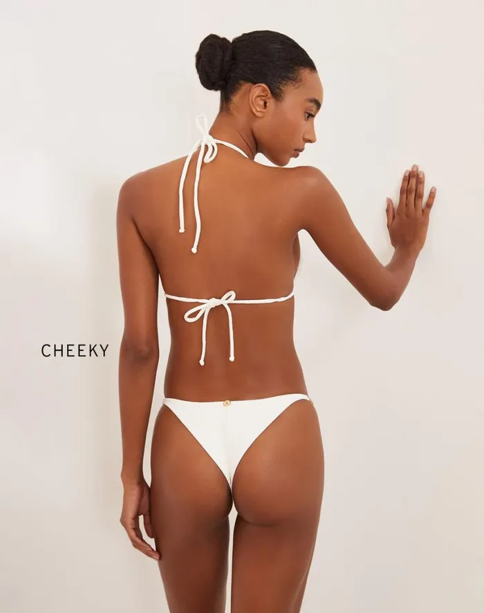 Tops Women ViX Paula Hermanny Firenze Mandy Tri Top 8211 White