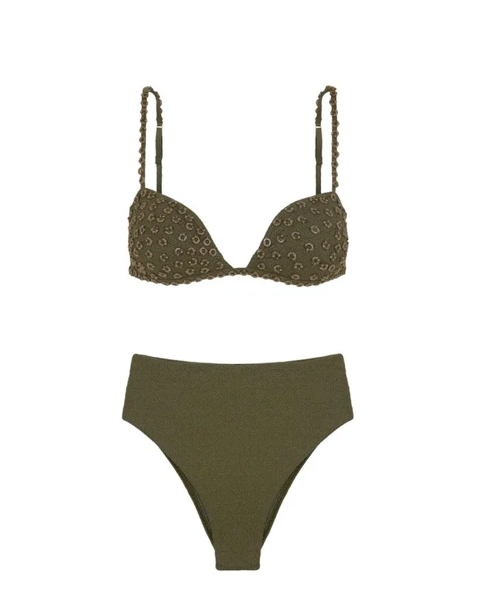 Tops Women ViX Paula Hermanny Firenze Nia Gabi Top 8211 Evergreen