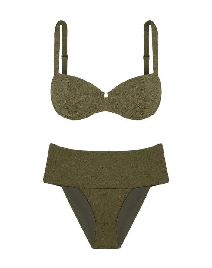 Tops Women ViX Paula Hermanny Firenze Nissi Top 8211 Evergreen