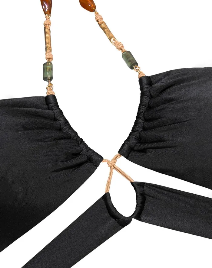 Tops Women ViX Paula Hermanny Kaia Gi Top 8211 Black