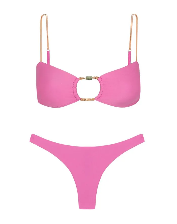 Tops Women ViX Paula Hermanny Kaia Olivia Bandeau Top 8211 Gerbera