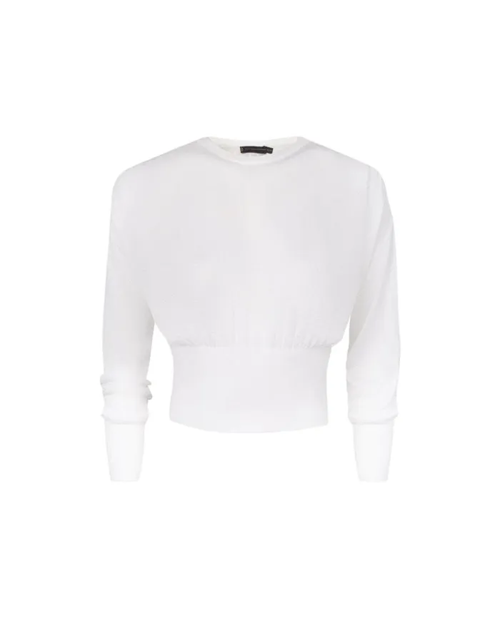 Tops Women ViX Paula Hermanny Knit Eliza Blouse 8211 Off White