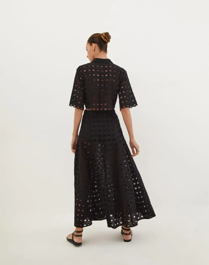 Tops Women ViX Paula Hermanny Lauren Blouse 8211 Black