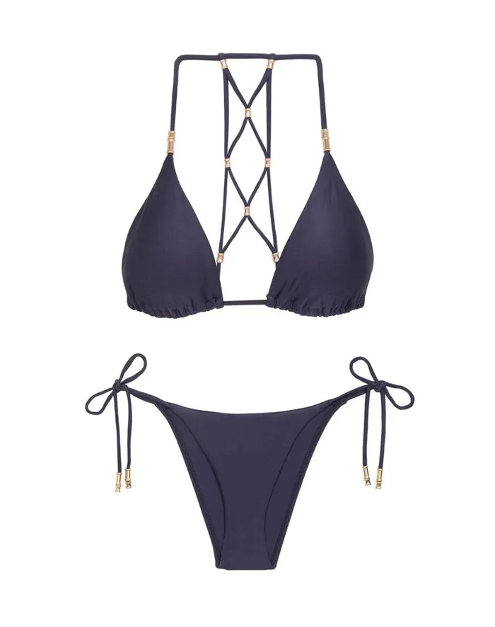 Tops Women ViX Paula Hermanny Lucy Triangle Top 8211 Indigo