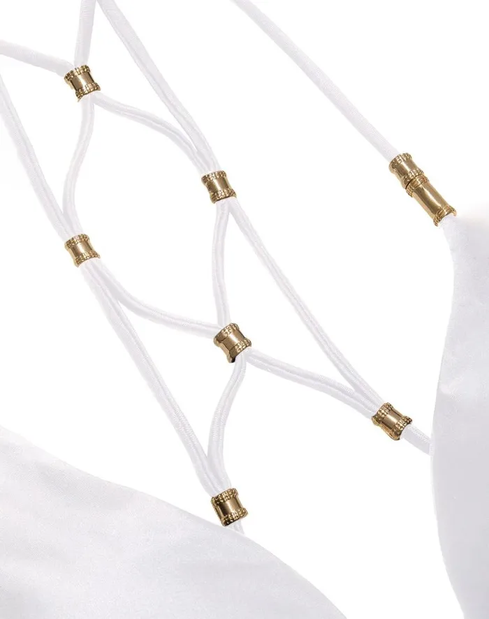 Tops Women ViX Paula Hermanny Lucy Triangle Top 8211 White