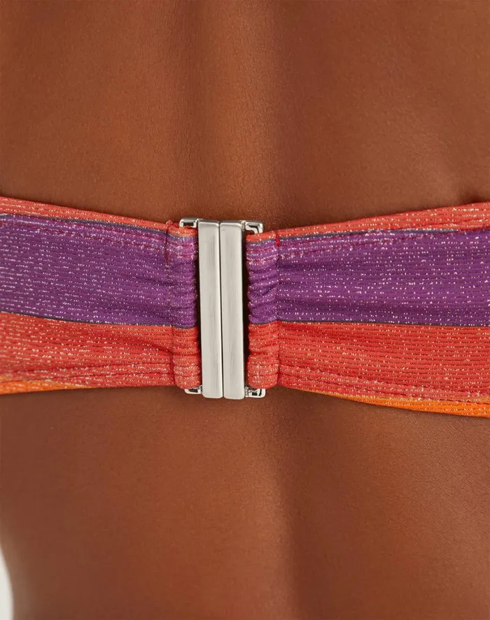 Tops Women ViX Paula Hermanny Lurex Jessie Bandeau Top 8211 Heatwave
