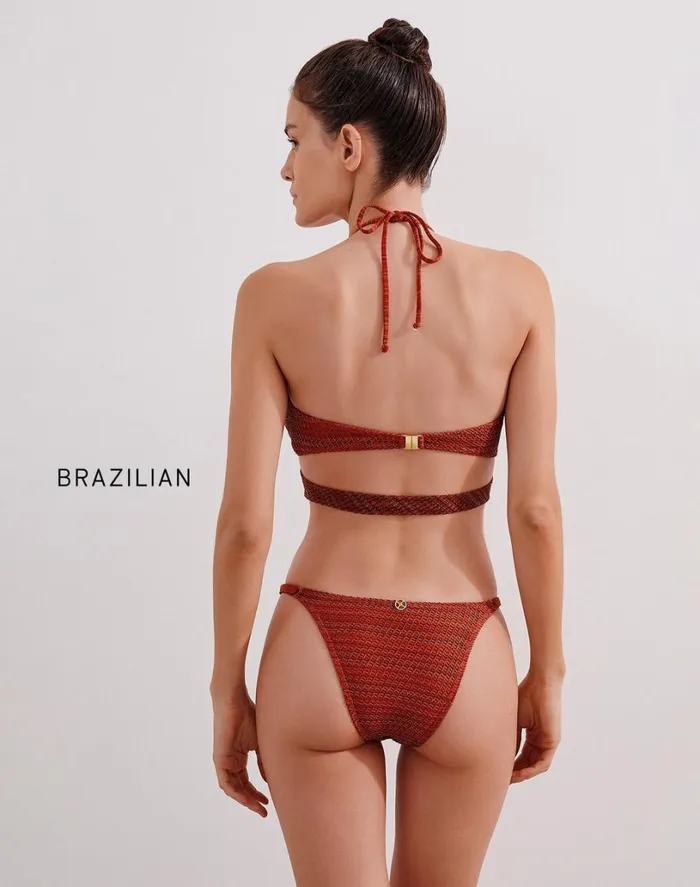 Tops Women ViX Paula Hermanny Mesh Gi Top 8211 Brick