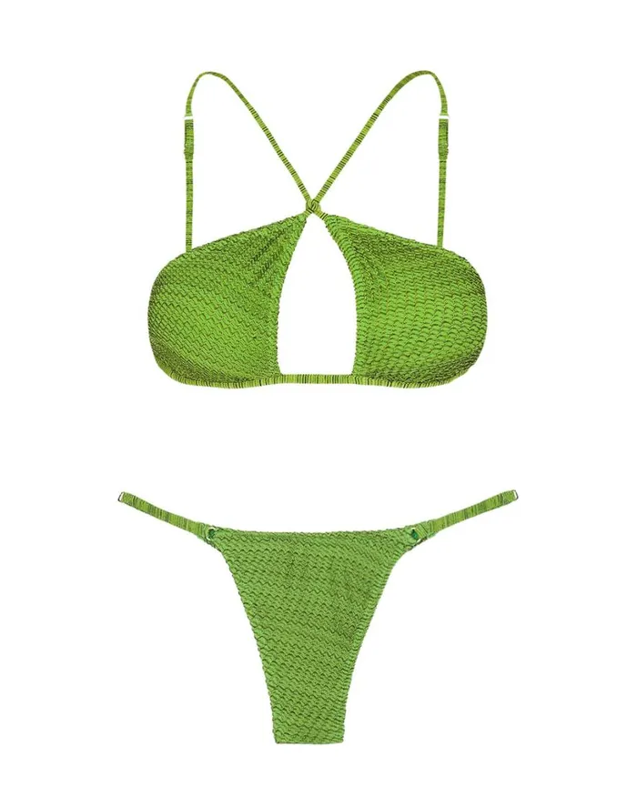 Tops Women ViX Paula Hermanny Mesh Nicole Top 8211 Acid Green