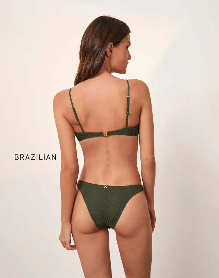 Tops Women ViX Paula Hermanny Mesh Nicole Top 8211 Evergreen