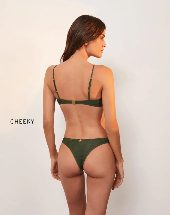 Tops Women ViX Paula Hermanny Mesh Nicole Top 8211 Evergreen