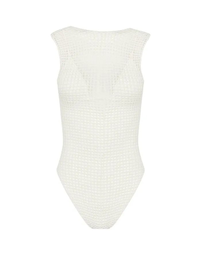 Tops Women ViX Paula Hermanny Noah Bodysuit 8211 Off White