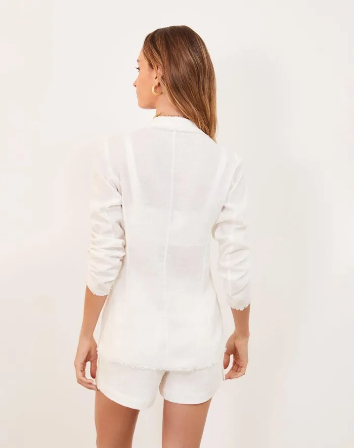 Tops Women ViX Paula Hermanny Robin Coat 8211 Off White