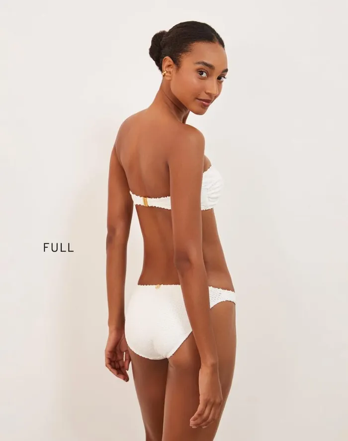 Tops Women ViX Paula Hermanny Scales Diara Bandeau Top 8211 Off White