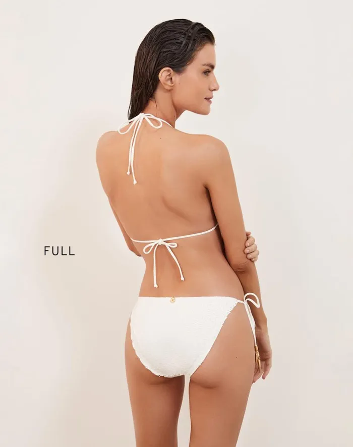 Tops Women ViX Paula Hermanny Scales Diara Ripple Top 8211 Off White