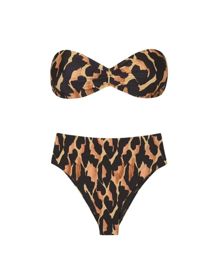 Tops Women ViX Paula Hermanny Serena Bandeau Top 8211 Camu