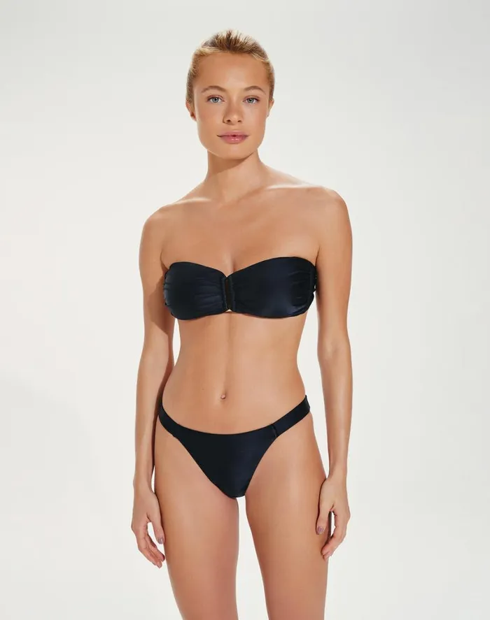 Tops Women ViX Paula Hermanny Square Bandeau Top 8211 Black