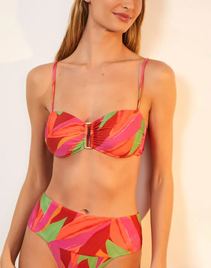 Tops Women ViX Paula Hermanny Square Bandeau Top 8211 Cherish