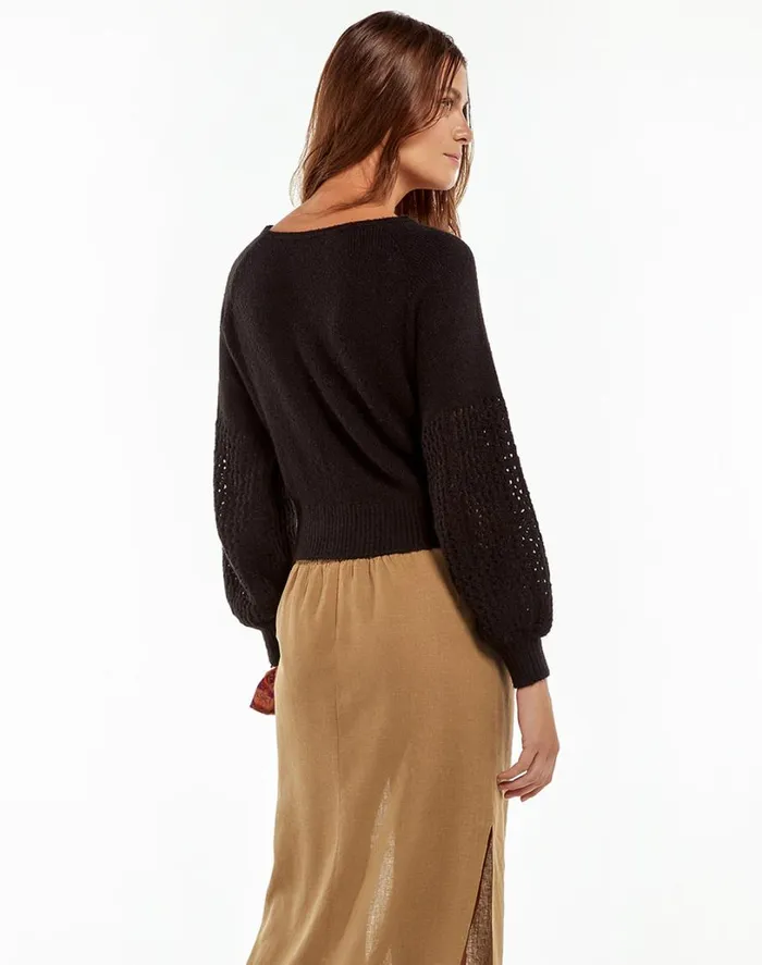 Tops Women ViX Paula Hermanny Teresa Sweater 8211 Black
