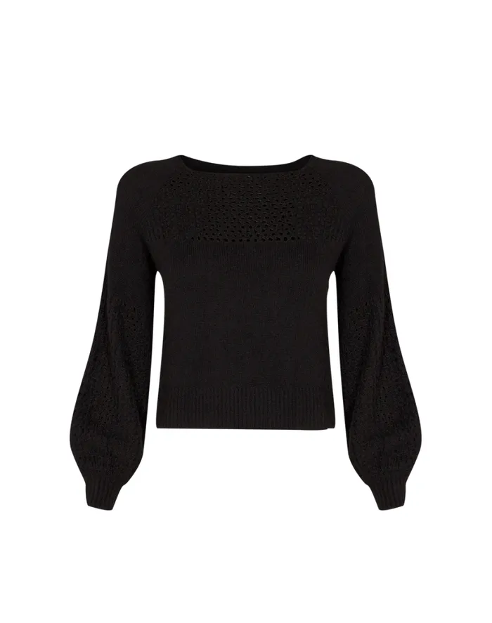 Tops Women ViX Paula Hermanny Teresa Sweater 8211 Black