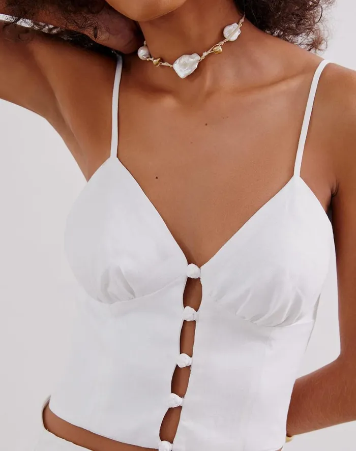 Tops Women ViX Paula Hermanny Wendy Top 8211 Off White