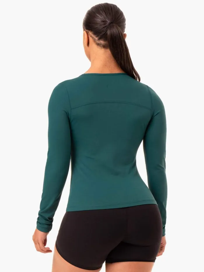 Tops Womens Ryderwear NKD Align Long Sleeve Training Top Teal