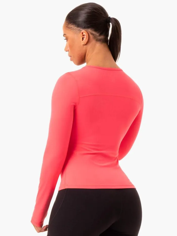 Tops Womens Ryderwear NKD Align Long Sleeve Training Top Watermelon
