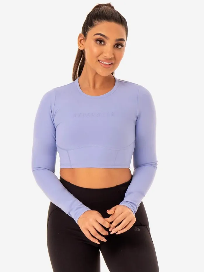 Tops Womens Ryderwear Sola Long Sleeve Top Purple