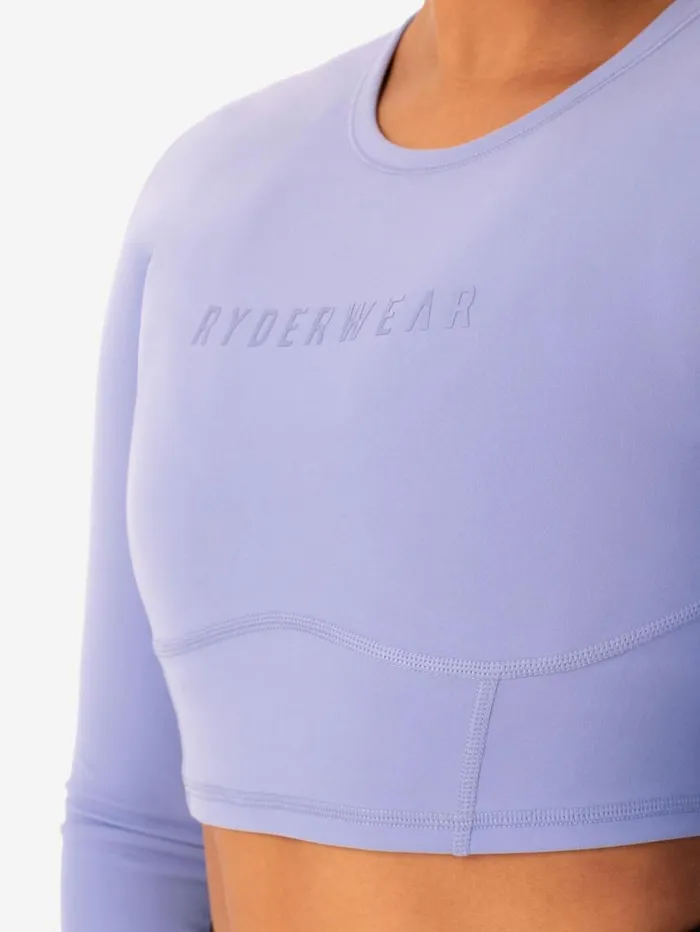 Tops Womens Ryderwear Sola Long Sleeve Top Purple