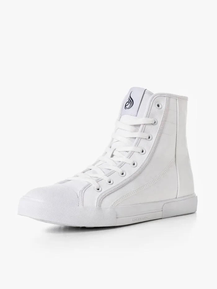 Trainers Shoes Ryderwear Vulcanised High Top White
