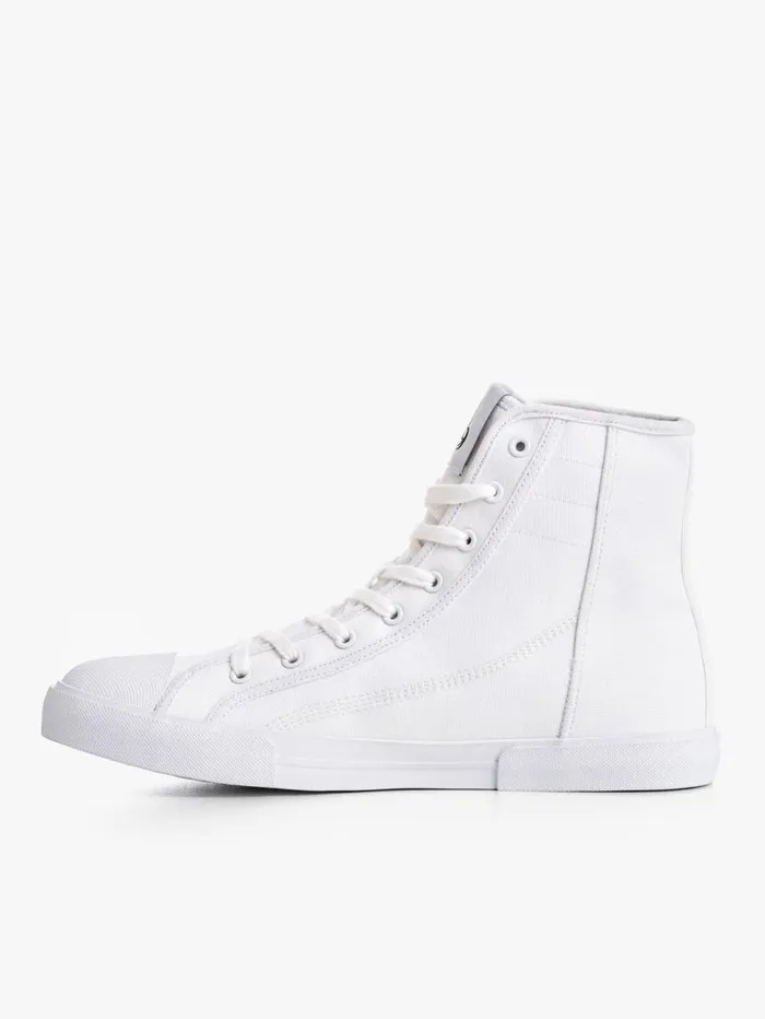 Trainers Shoes Ryderwear Vulcanised High Top White