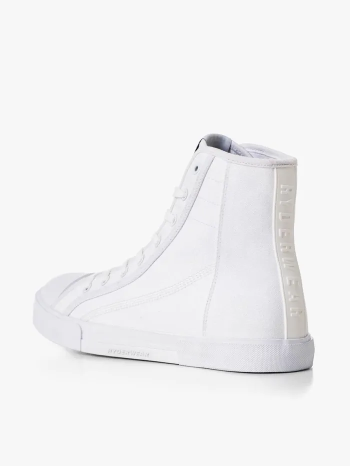 Trainers Shoes Ryderwear Vulcanised High Top White
