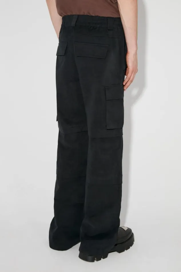 Trousers Men MISBHV Baggy Work Trousers Black