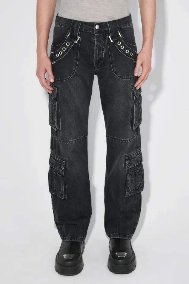 Trousers Men MISBHV Harness Cargo Trousers Black