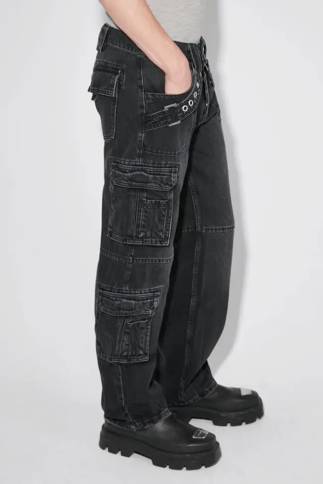 Trousers Men MISBHV Harness Cargo Trousers Black