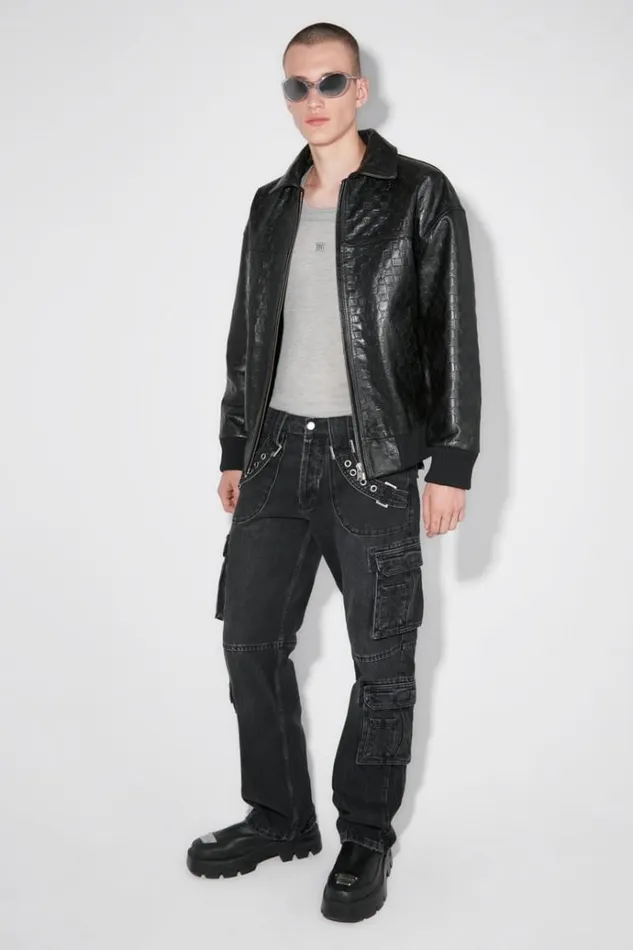 Trousers Men MISBHV Harness Cargo Trousers Black