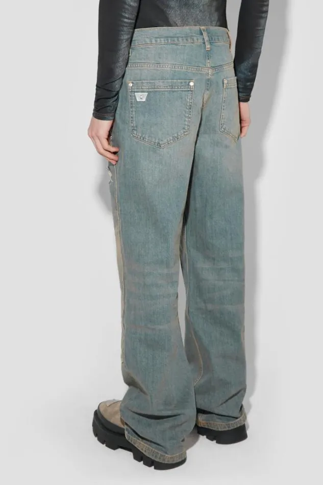 Trousers Men MISBHV Sunrise Wash Carpenter Denim Trousers Blue