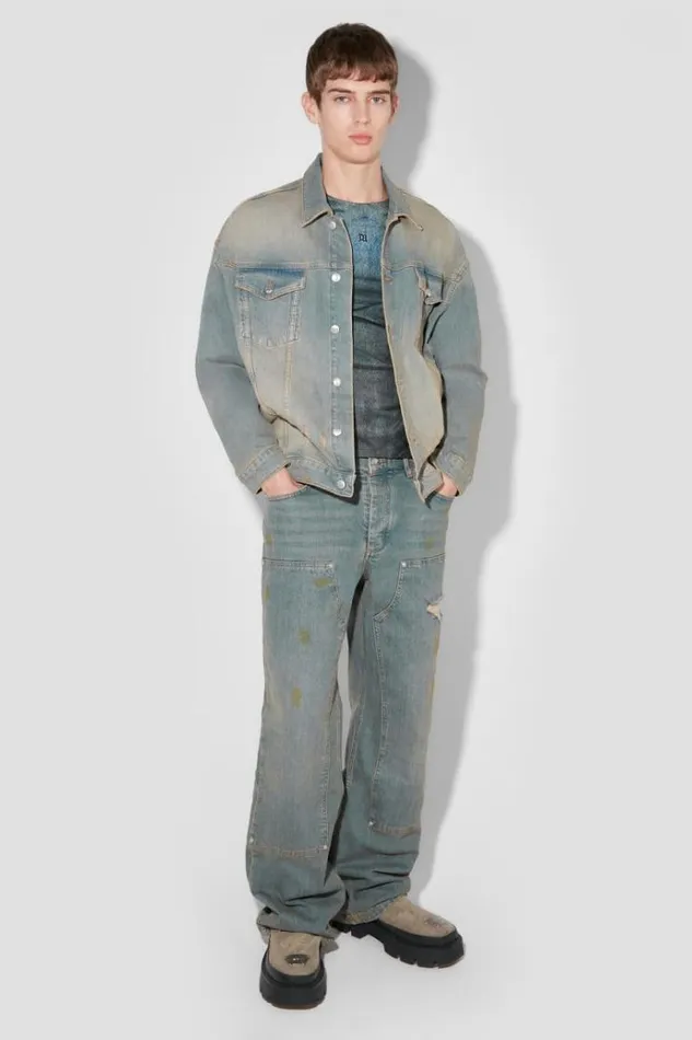 Trousers Men MISBHV Sunrise Wash Carpenter Denim Trousers Blue
