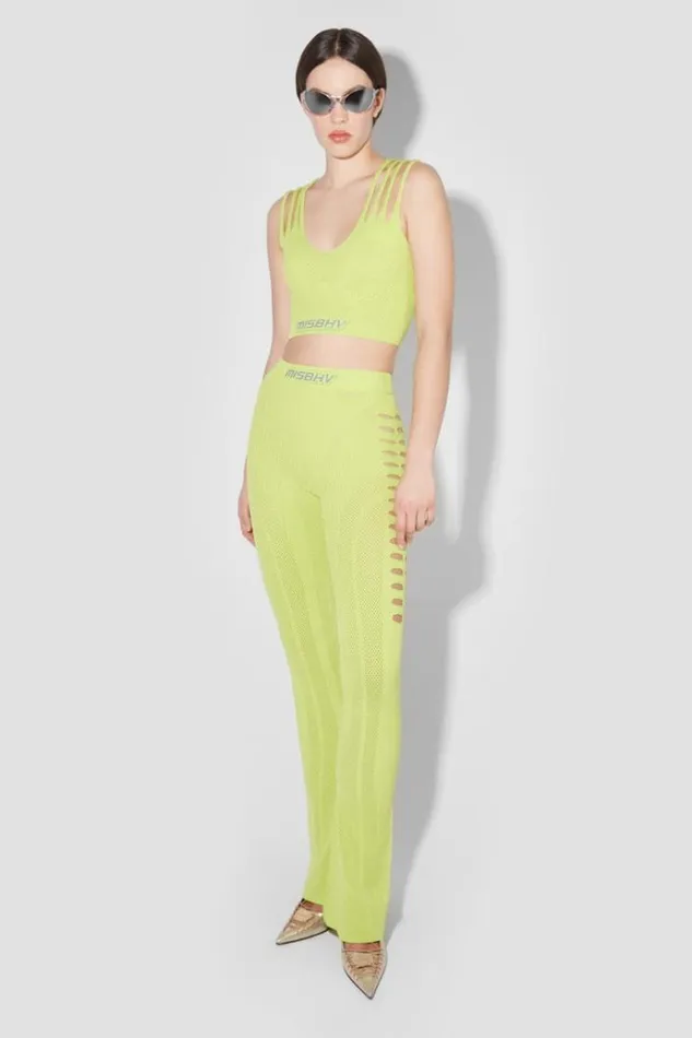 Trousers Women MISBHV Future Sport Mesh Trousers Lime