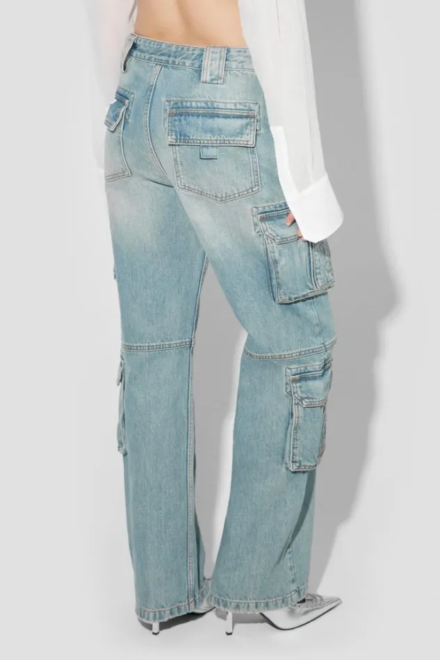 Trousers Women MISBHV Harness Cargo Trousers Blue