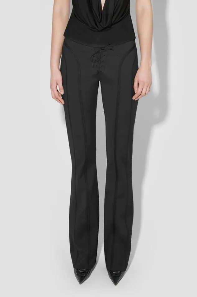 Trousers Women MISBHV Lara Laced Trousers Black
